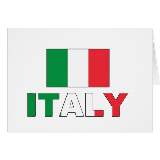 Italy flag cards (Front Horizontal)
