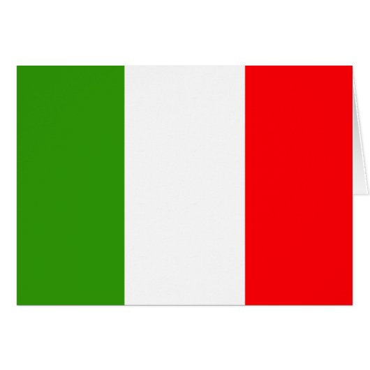 Italy flag cards (Front Horizontal)