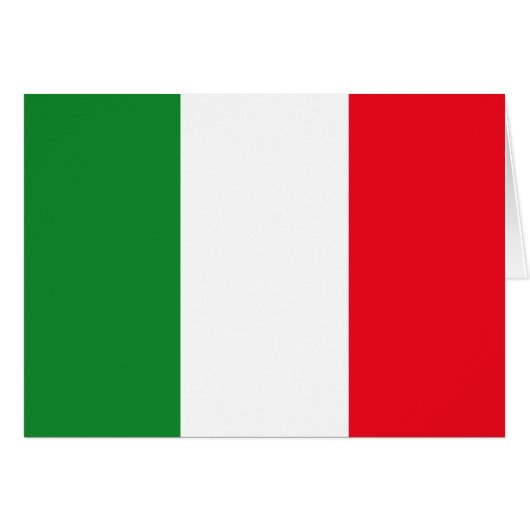 Italy Flag Cards (Front Horizontal)