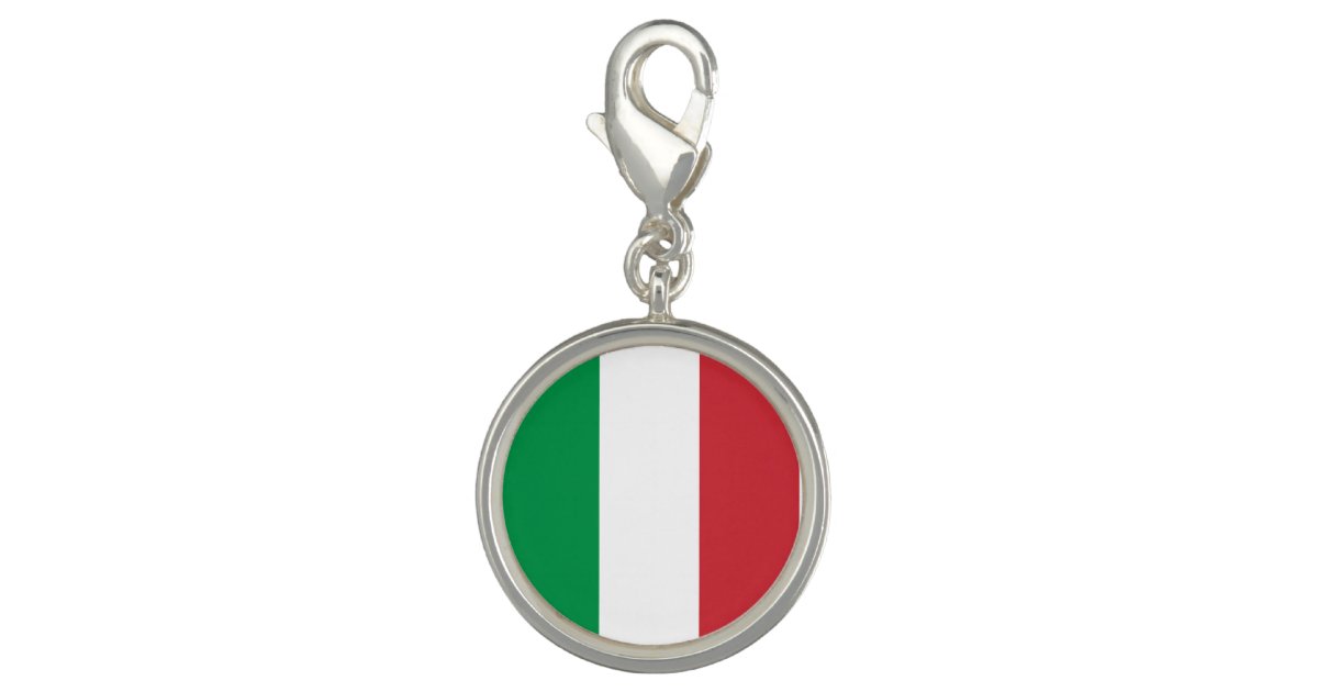 Italy Flag Charm | Zazzle.com