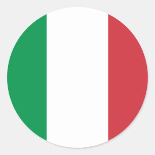Italy Flag Classic Round Sticker