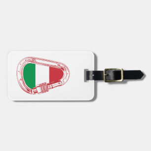 Italy Flag Climbing Carabiner Luggage Tag