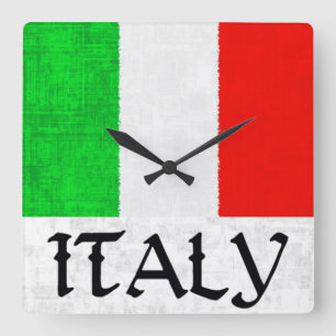 ITALY FLAG Clock