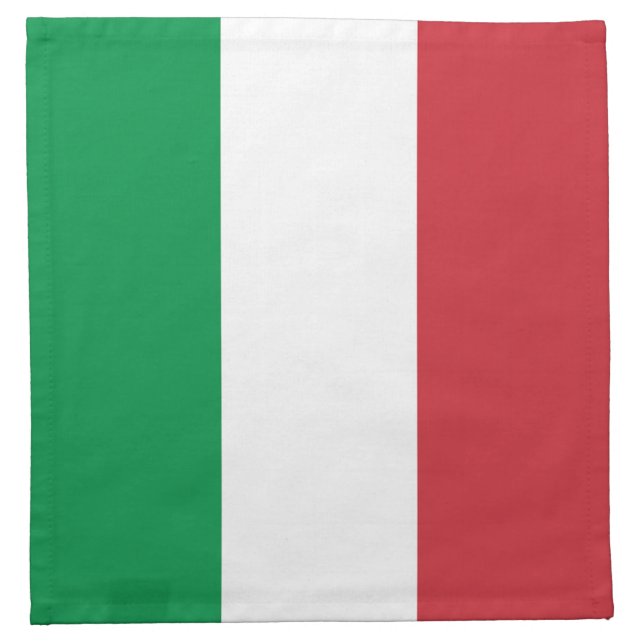 Italy Flag Cloth Napkin (Front)