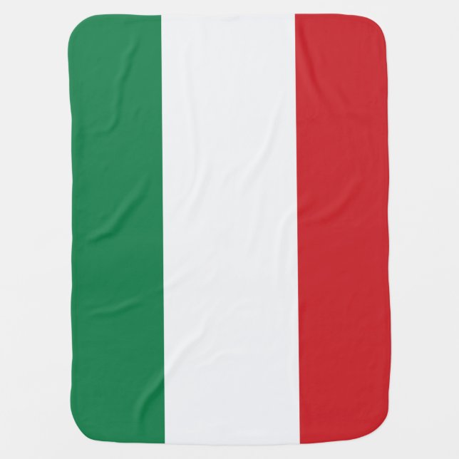 Italy Flag Country Italian Pride Patriotic Gift Baby Blanket (Front)