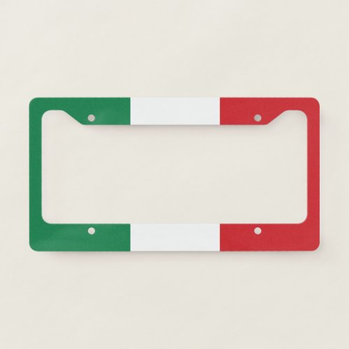 Italy Flag Country Italian Pride Patriotic Gift License Plate Frame