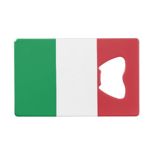 Italy Flag Credit Card Bottle Opener