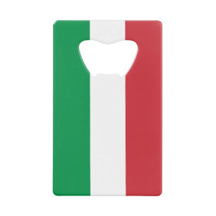 Italy Flag Credit Card Bottle Opener