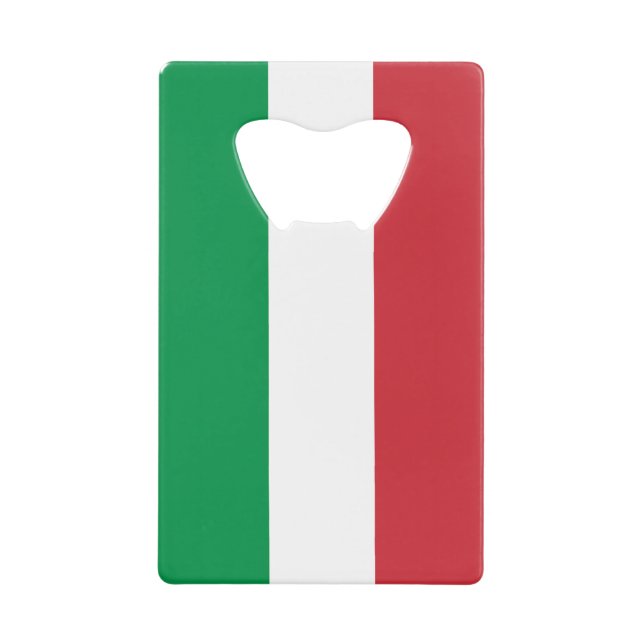 Italy Flag Credit Card Bottle Opener (Front)