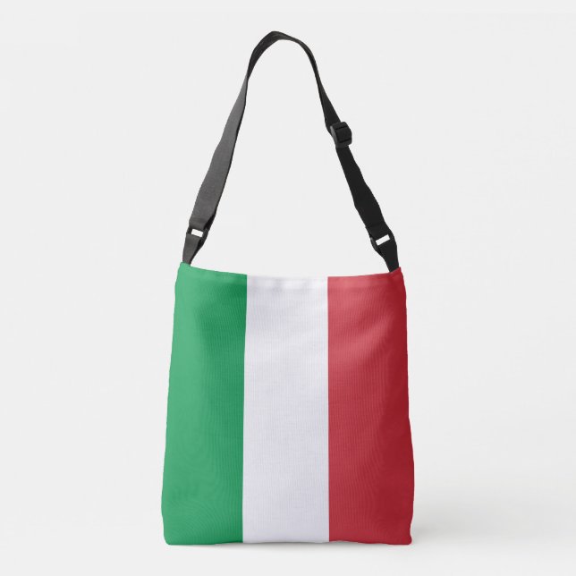 Italy Flag Crossbody Bag (Back)