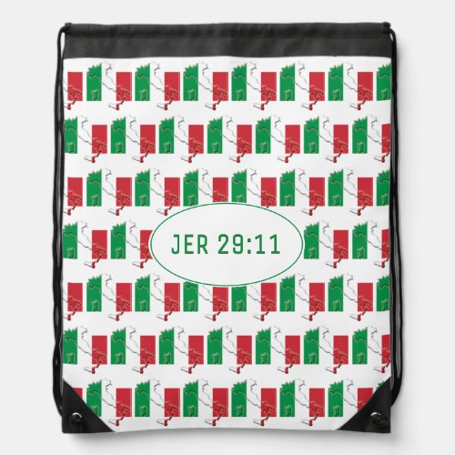 ITALY FLAG  Customizable  JEREMIAH 2911 Drawstring Bag