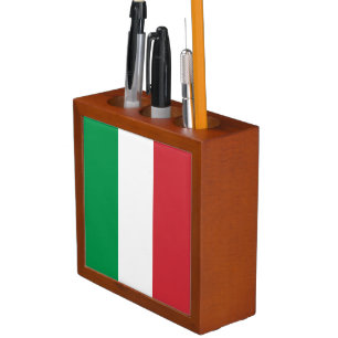 Italy Flag Desk Organizer