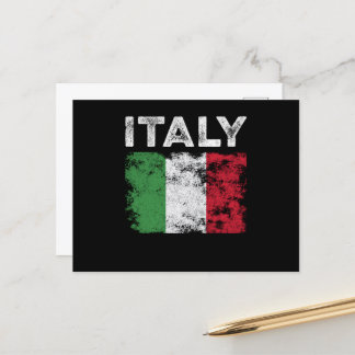 Italy Flag Distressed - Italian Flag Postcard