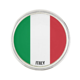 Italy Flag Elegant Patriotic Lapel Pin