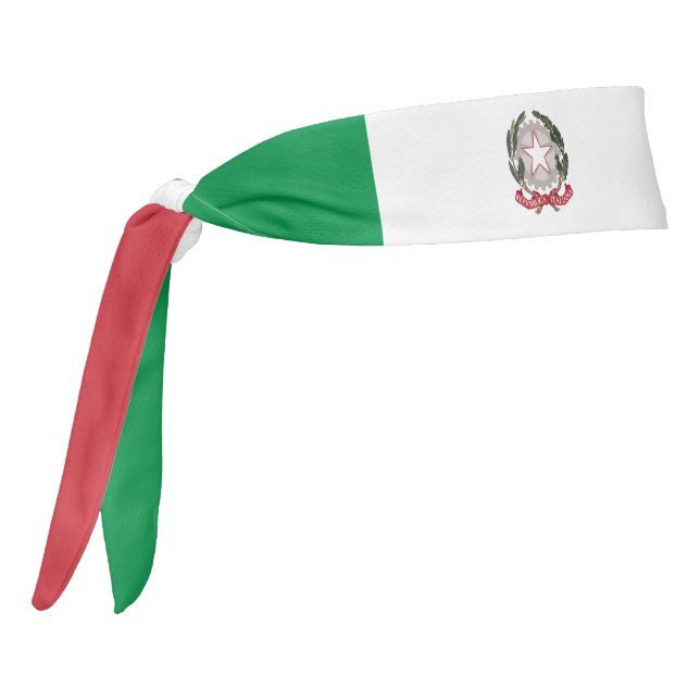 Italy Flag Elegant Patriotic Tie Headband (Rotate 270)