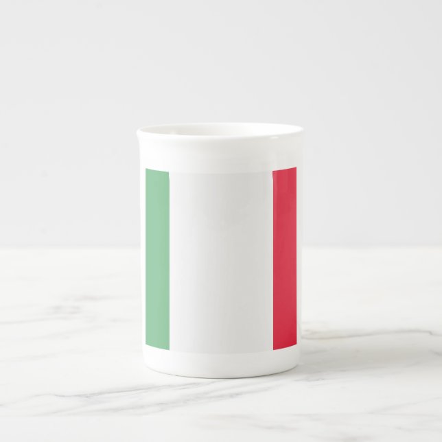 Italy Flag Emblem Bone China Mug (Front)