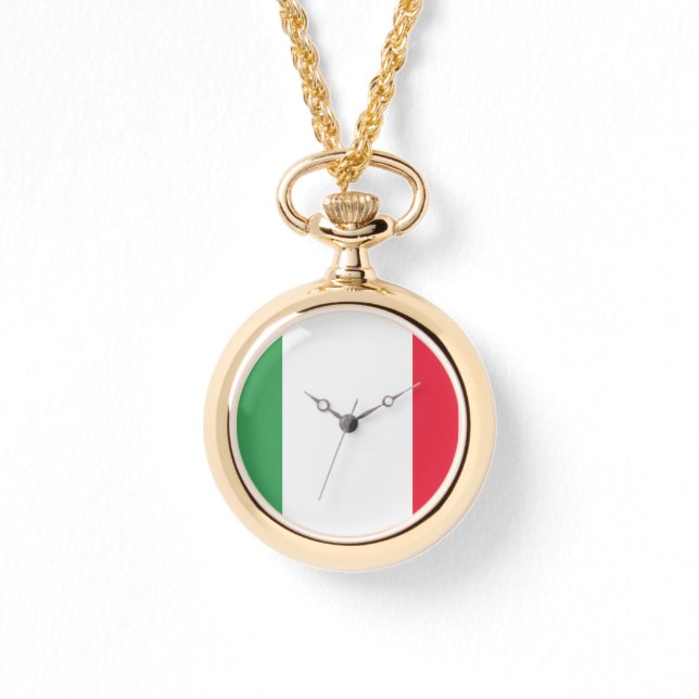 Italy Flag Emblem Watch (Front)