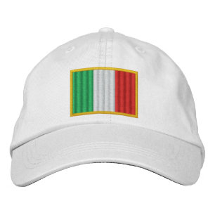 Italy Flag Embroidered Baseball Cap