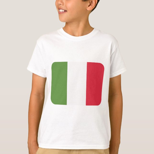 Italy Flag - emoji Twitter T-Shirt (Front)