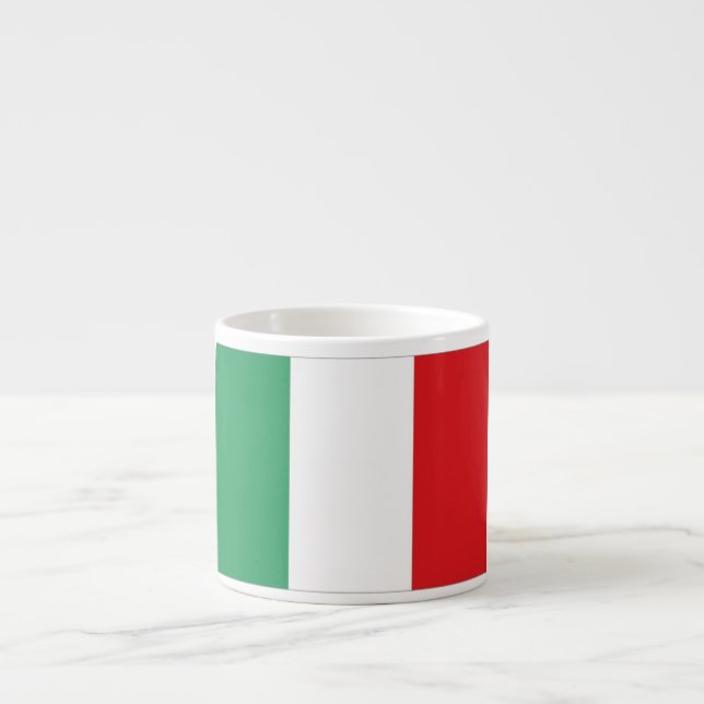 Italy Flag Espresso Cup (Front)