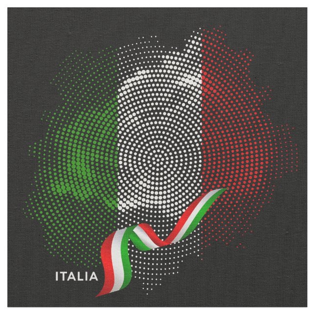 Italy flag fabric (Close Up)
