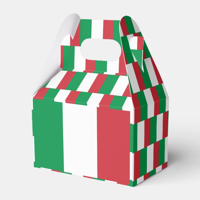 Italy Flag Favor Boxes (Back Side)