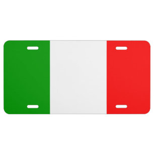 Italy Flag for Display License Plate