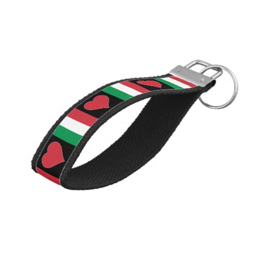 Italy Flag Fun Patriotic Italian Pride Travel Wrist Keychain