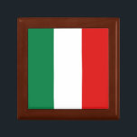 Italy Flag Gift Box<br><div class="desc">The ceramic lid of this keepsake box features the Italian flag reshaped to fit the square surface. This item is both decorative and useful and is the perfect place to keep small mementos of Italy.</div>