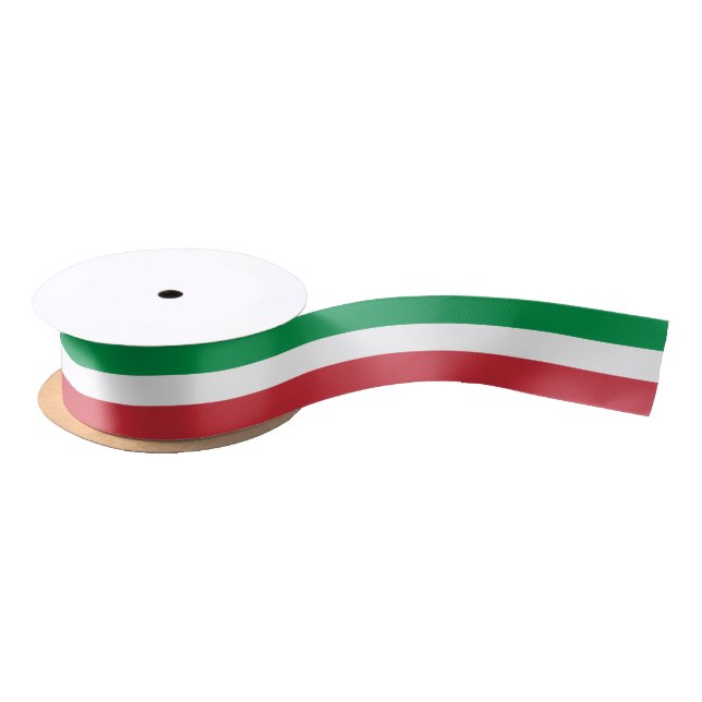 Italy flag gift ribbon for Italian theme party (Spool)