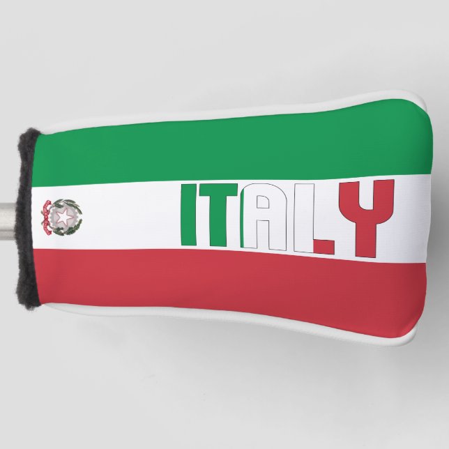 Italy Flag Gorgeous Patriotic Golf Head Cover (Front)