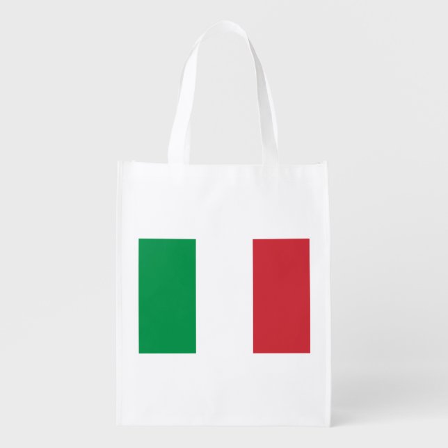 Italy Flag Grocery Bag (Front)