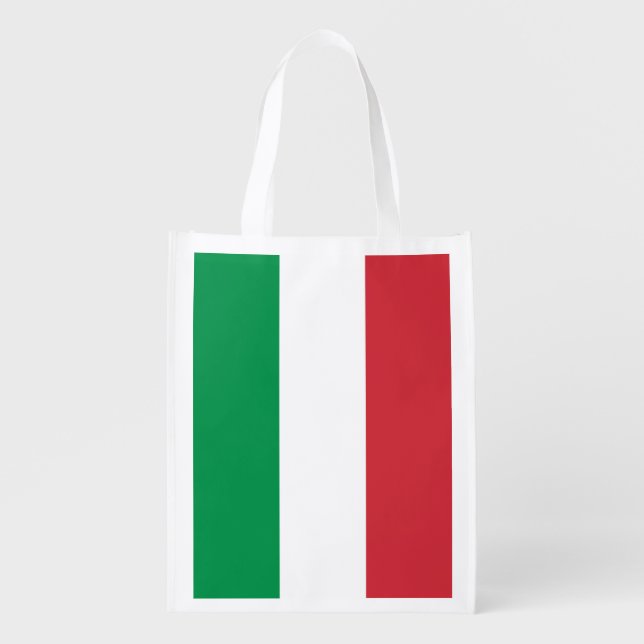 Italy Flag Grocery Bag (Front)