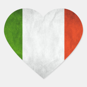 Italy Flag Heart Sticker