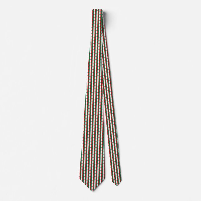 Italy Flag Honeycomb Tie (Front)