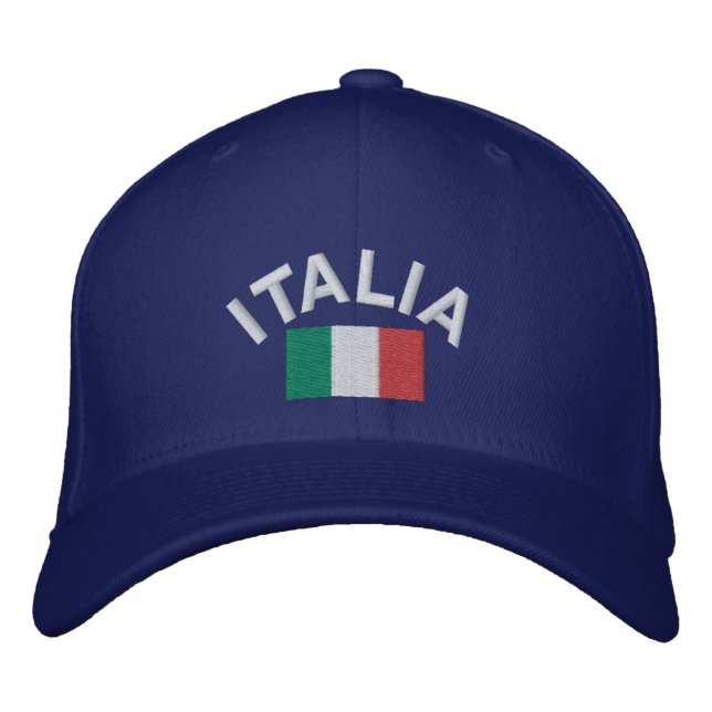 Italy Flag Italia Hat - Forza Italia! (Front)