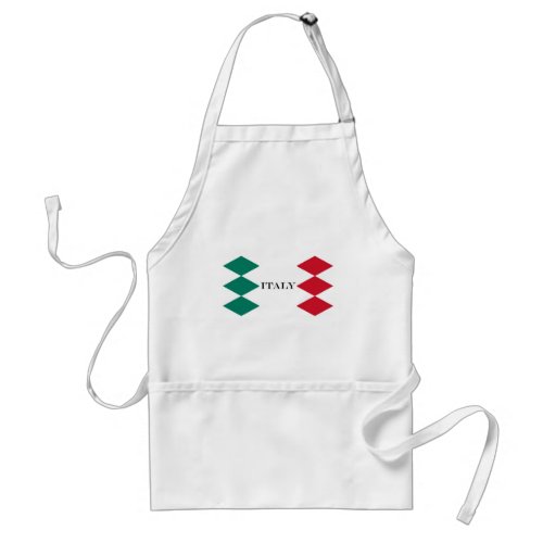 Italy flag Italia Italian Il Tricolore Adult Apron