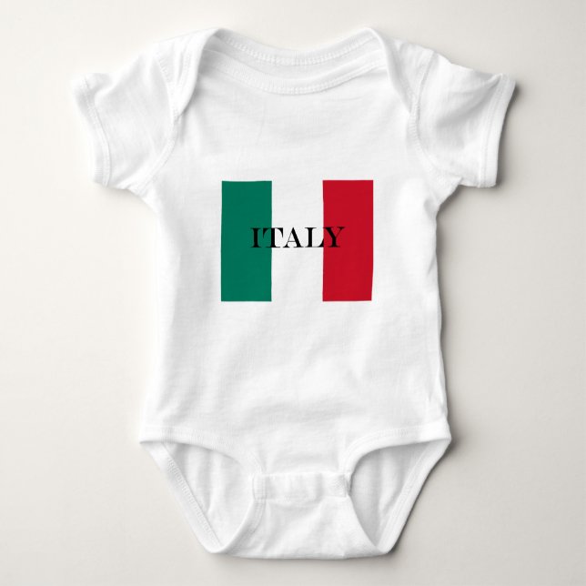 Italy flag Italia Italian Il Tricolore Baby Bodysuit (Front)