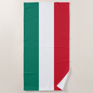 Italy flag Italia Italian Il Tricolore Beach Towel