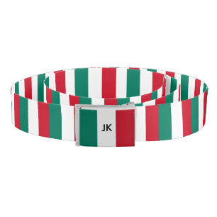 Italy flag Italia Italian Il Tricolore Belt