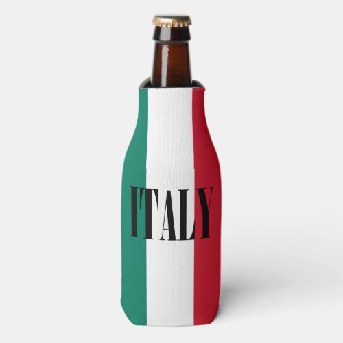 Italy flag Italia Italian Il Tricolore Bottle Cooler