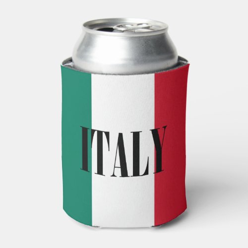 Italy flag Italia Italian Il Tricolore Can Cooler