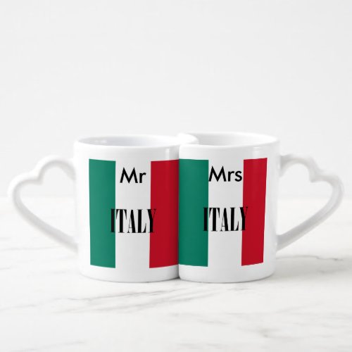 Italy flag Italia Italian Il Tricolore Coffee Mug Set