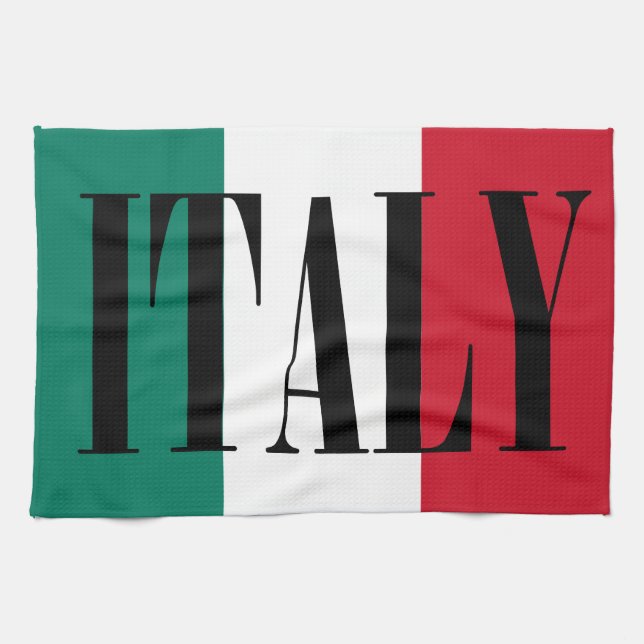 Italy flag Italia Italian Il Tricolore Kitchen Towel (Horizontal)