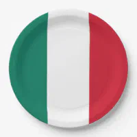Italy flag Italia Italian Il Tricolore Paper Plates Zazzle