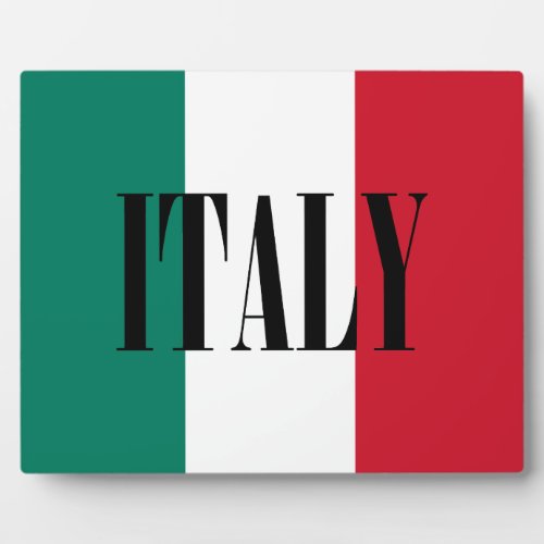 Italy flag Italia Italian Il Tricolore Plaque