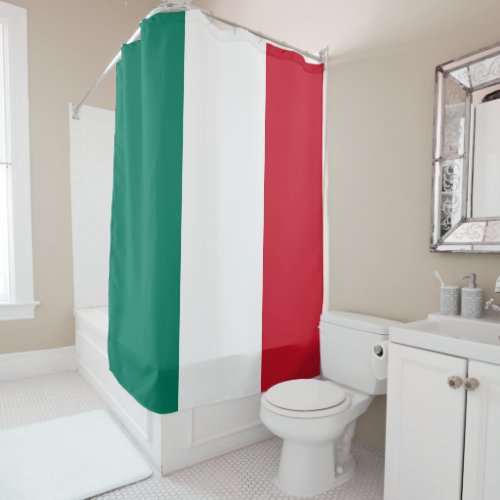 Italy flag Italia Italian Il Tricolore Shower Curtain