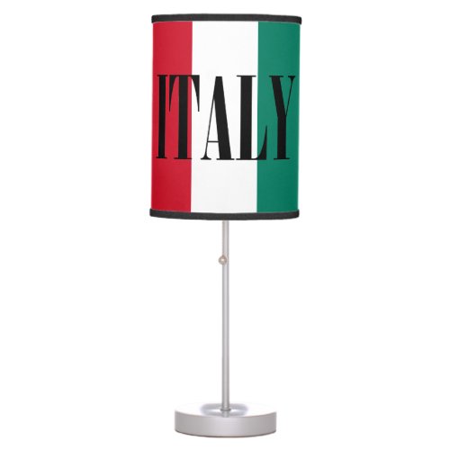 Italy flag Italia Italian Il Tricolore Table Lamp