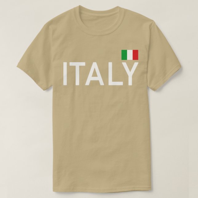 Italy Flag Italia Italian Italiano Sports T-Shirt (Design Front)