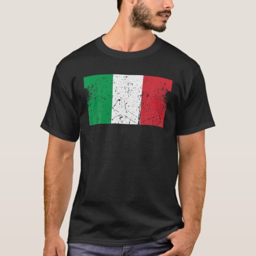 Italy Flag Italian Azzurri Vintage T_Shirt